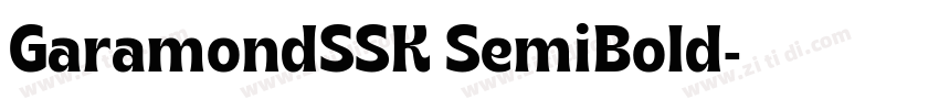 GaramondSSK SemiBold字体转换